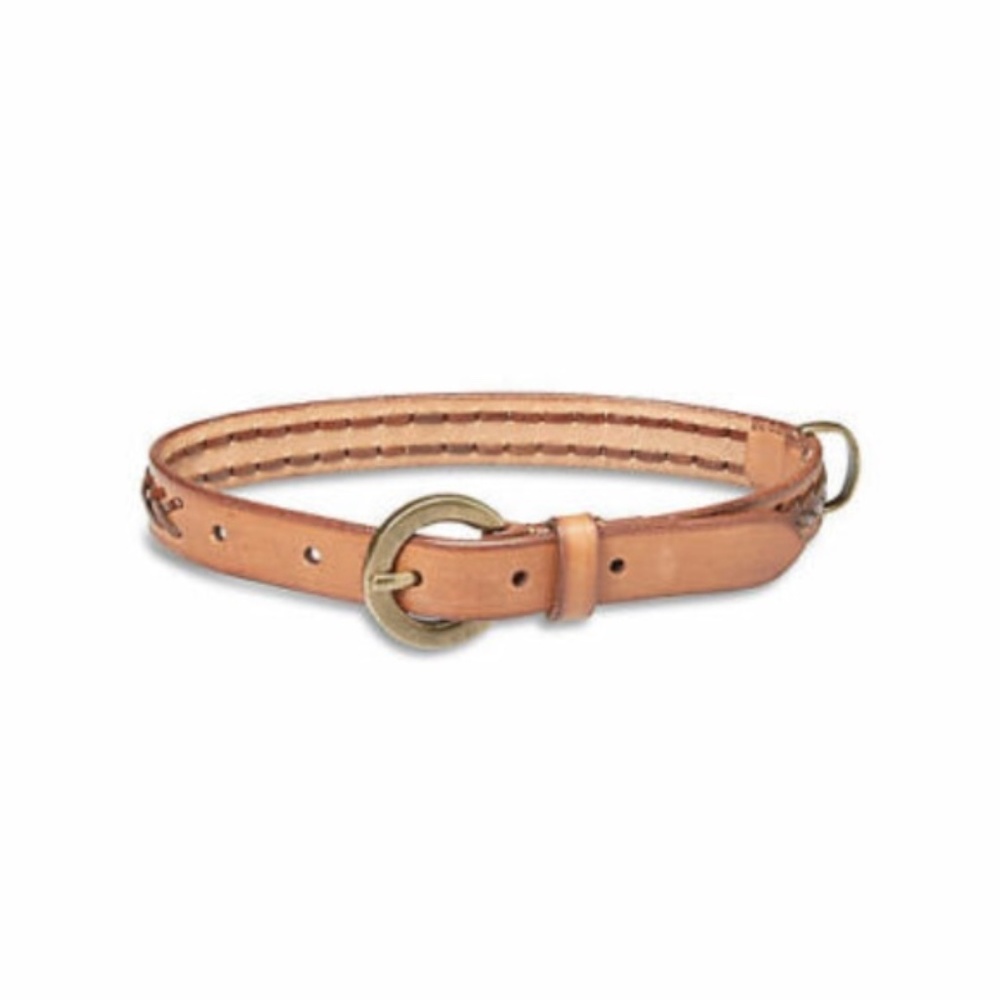 LUCKY BRAND Whipstitch Dog Collar Leather M NWT - Picture 4 of 4